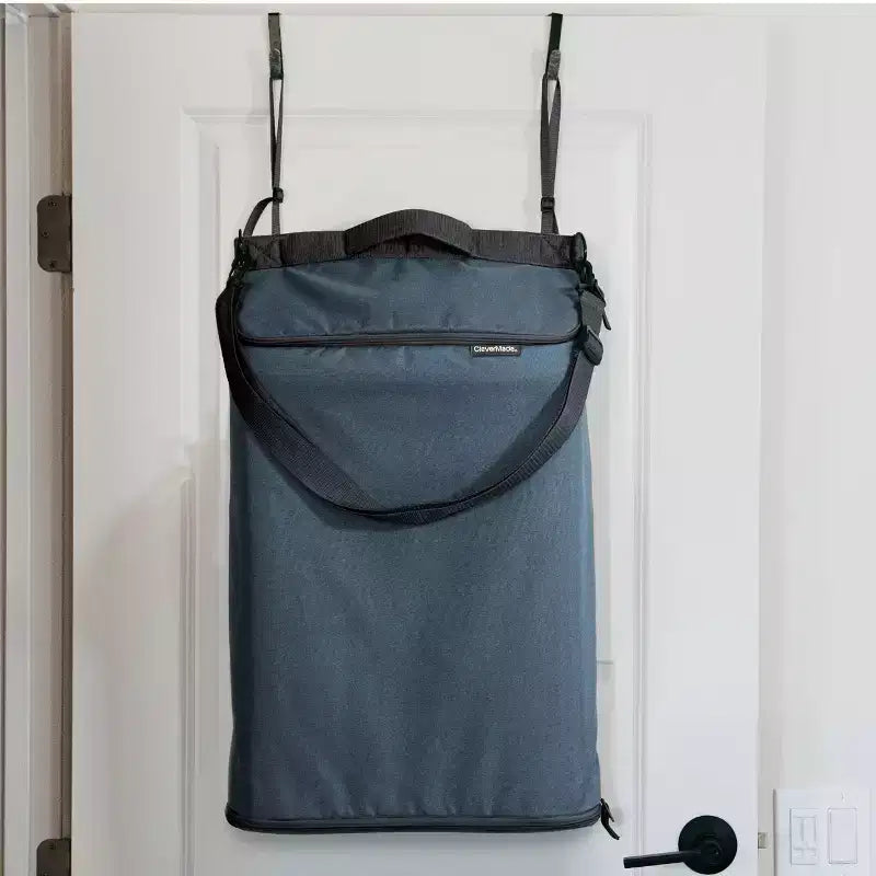 Cesta portabiancheria convertibile CleverMade 1 scomparto Oceano/Grigio Carbone Scuro