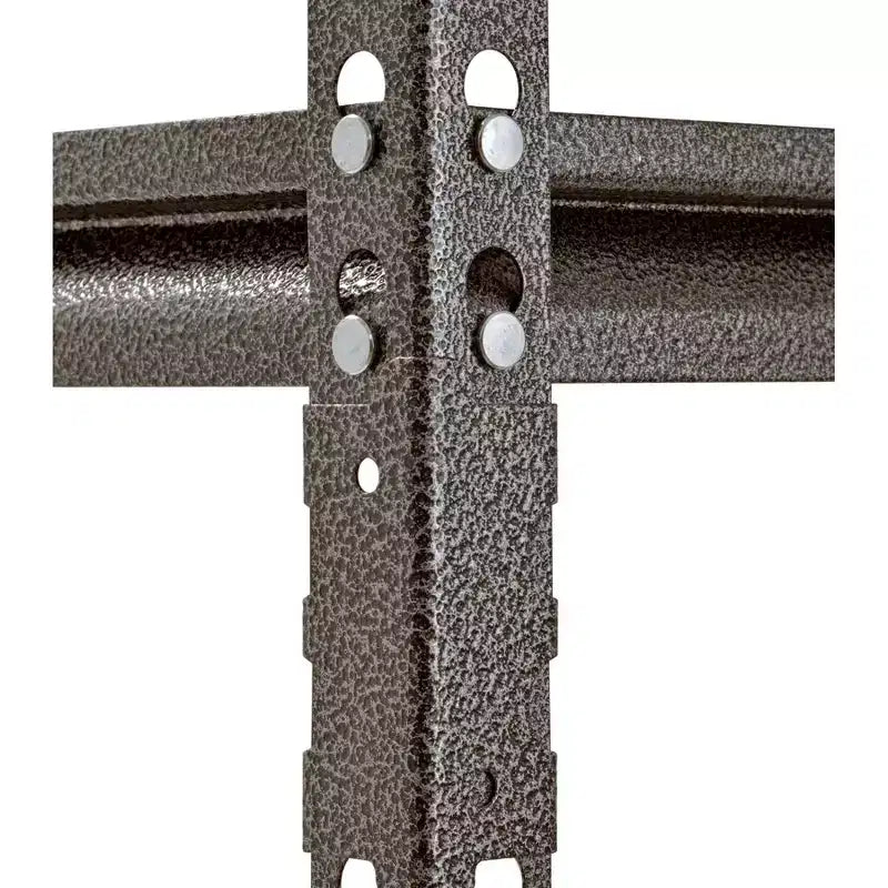 Scaffale portautensili da garage in acciaio senza bulloni Muscle Rack 30"Lx18"Px60"H a 4 ripiani, colore argento