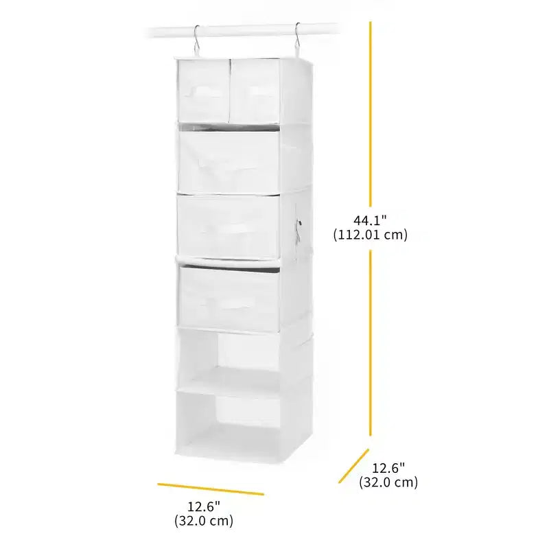 Whitmor Organizzatore Sospeso Multifunzione con Inserti per Cassetti 1pz Bianco