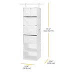 Whitmor Organizzatore Sospeso Multifunzione con Inserti per Cassetti 1pz Bianco
