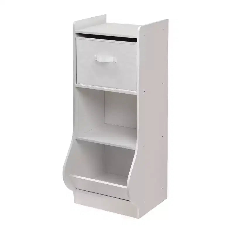 Badger Basket Upright Storage Nook with Reversible Basket White