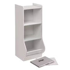 Badger Basket Mobile Contenitore Verticale con Cesto Reversibile Bianco