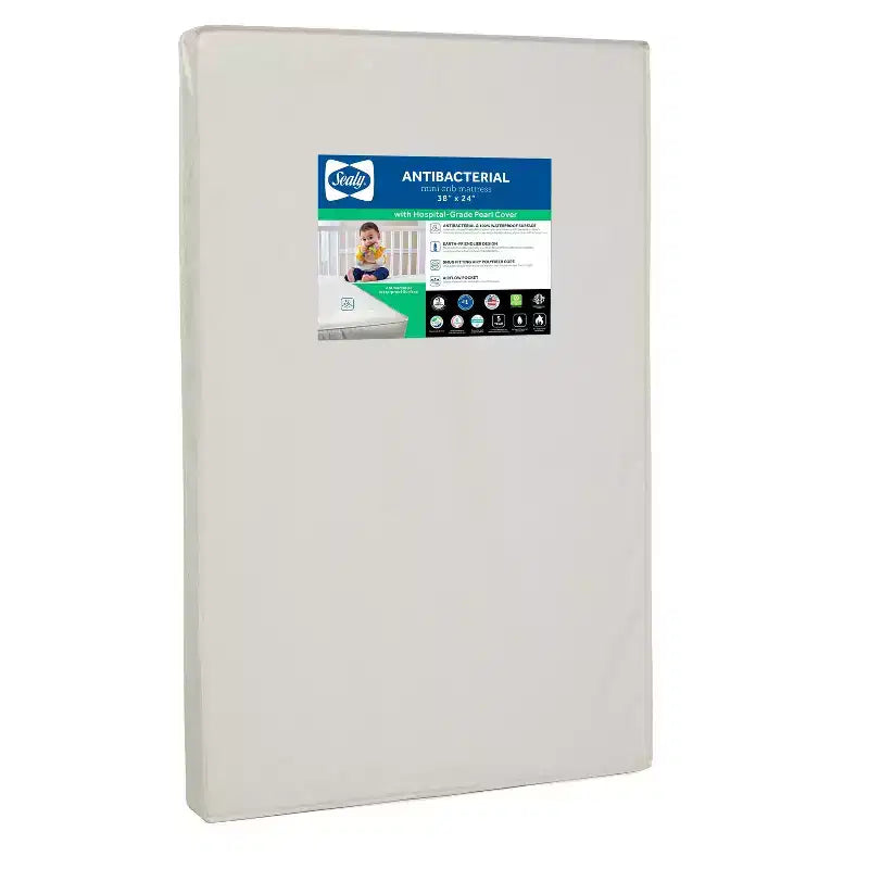 Sealy Mini Antibacterial Crib Mattress - 38"x24"