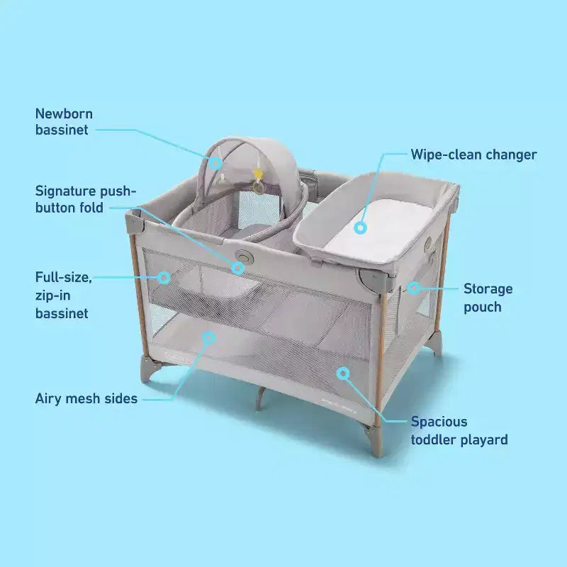 Graco Care Suite DLX Playard - Sky