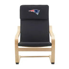 Sedia d'accento NFL New England Patriots in legno curvato