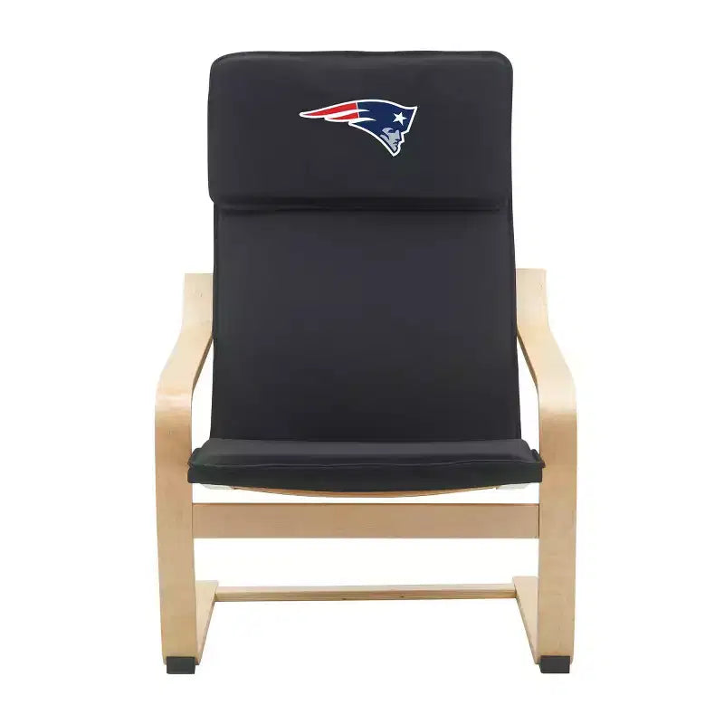 Sedia d'accento NFL New England Patriots in legno curvato