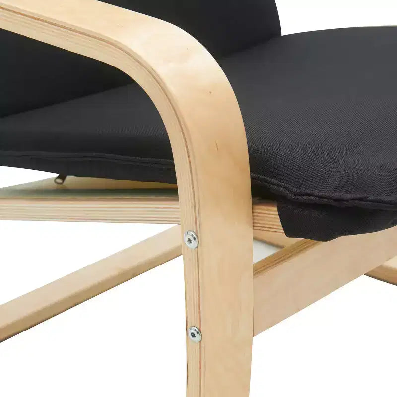 Sedia d'accento NFL New England Patriots in legno curvato