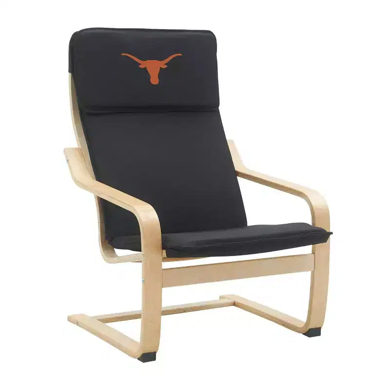 Sedia d'accento in legno curvato NCAA University of Texas
