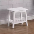 Dorset Bench with Storage White - Alaterre Furniture: Upholstered Rectangle, Wood Frame, Polyester Textile, Spot Clean