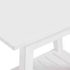 Panca Dorset con Contenitore Bianco - Alaterre Furniture: Rettangolare Imbottita, Struttura in Legno, Tessuto in Poliestere, Pulire a Spot