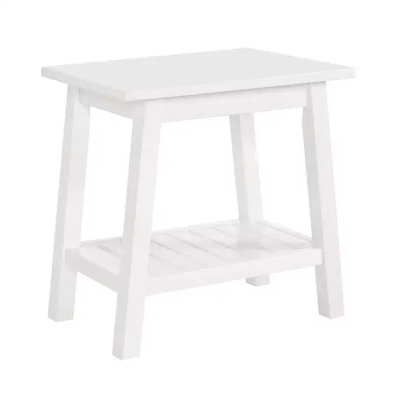 Panca Dorset con Contenitore Bianco - Alaterre Furniture: Rettangolare Imbottita, Struttura in Legno, Tessuto in Poliestere, Pulire a Spot
