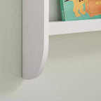 Danya B. 23,62" x 19,7" Steiner Contemporaneo Scaffale per Bambini a 2 Ripiani da Parete, Faggio Bianco - Mensola Sospesa per Asilo