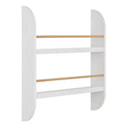 Danya B. 23,62" x 19,7" Steiner Contemporaneo Scaffale per Bambini a 2 Ripiani da Parete, Faggio Bianco - Mensola Sospesa per Asilo