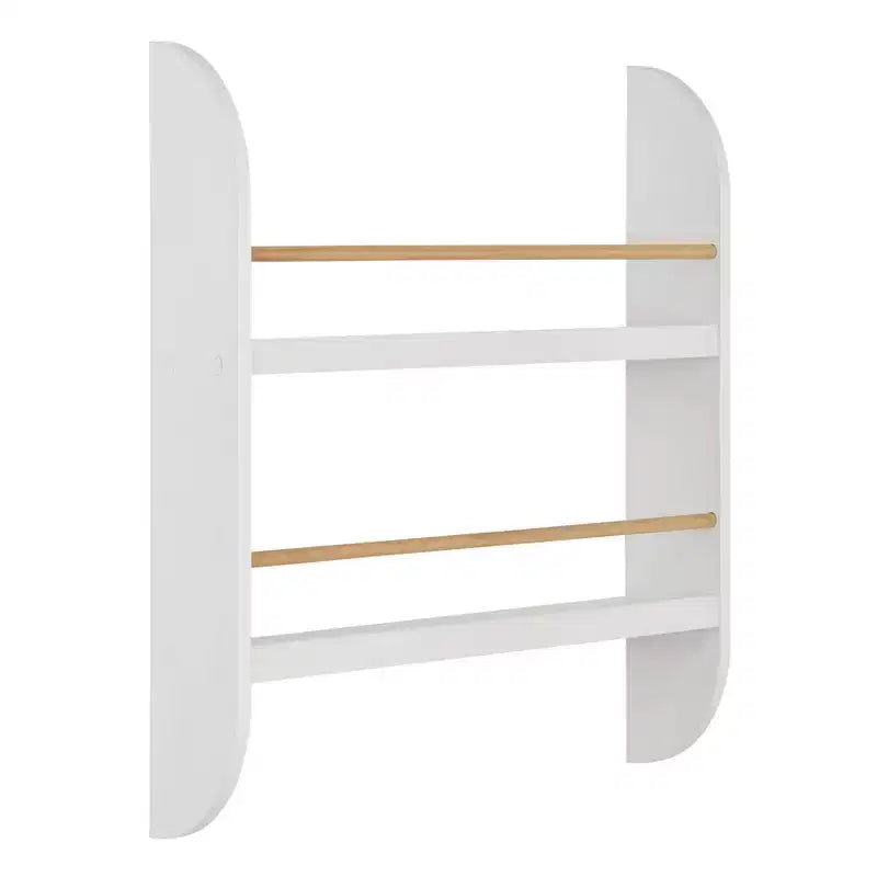 Danya B. 23,62" x 19,7" Steiner Contemporaneo Scaffale per Bambini a 2 Ripiani da Parete, Faggio Bianco - Mensola Sospesa per Asilo