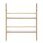 Danya B. 23,62" x 19,7" Steiner Contemporaneo Scaffale per Bambini a 2 Ripiani da Parete, Faggio Bianco - Mensola Sospesa per Asilo