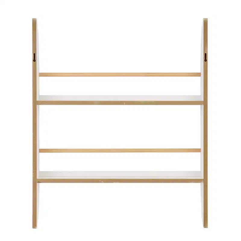 Danya B. 23,62" x 19,7" Steiner Contemporaneo Scaffale per Bambini a 2 Ripiani da Parete, Faggio Bianco - Mensola Sospesa per Asilo