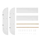 Danya B. 23,62" x 19,7" Steiner Contemporaneo Scaffale per Bambini a 2 Ripiani da Parete, Faggio Bianco - Mensola Sospesa per Asilo