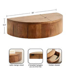 Mensola da parete in legno Reid di Kate & Laurel All Things Decor 50,8x27,9x15,2 cm Marrone noce