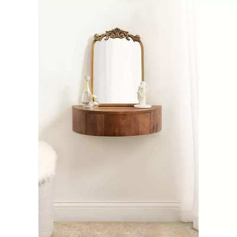 Mensola da parete in legno Reid di Kate & Laurel All Things Decor 50,8x27,9x15,2 cm Marrone noce