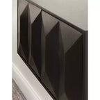 Kate & Laurel All Things Decor 30"x10"x14" Pensile a due ante Ranier Nero