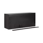 Kate & Laurel All Things Decor 30"x10"x14" Pensile a due ante Ranier Nero
