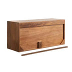 Pensile Ranier a due ante in noce di Kate & Laurel All Things Decor, 76x25x35 cm