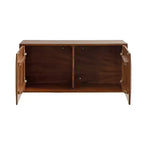 Pensile Ranier a due ante in noce di Kate & Laurel All Things Decor, 76x25x35 cm