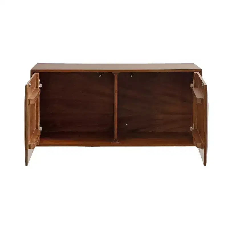 Pensile Ranier a due ante in noce di Kate & Laurel All Things Decor, 76x25x35 cm