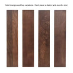Pensile Ranier a due ante in noce di Kate & Laurel All Things Decor, 76x25x35 cm