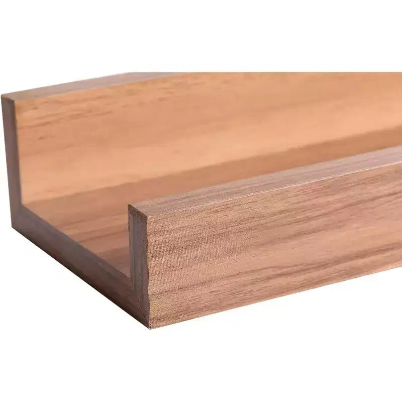 Kiera Grace 23"x4" Mensola a Muro Marrone: Scaffale Galleggiante in MDF