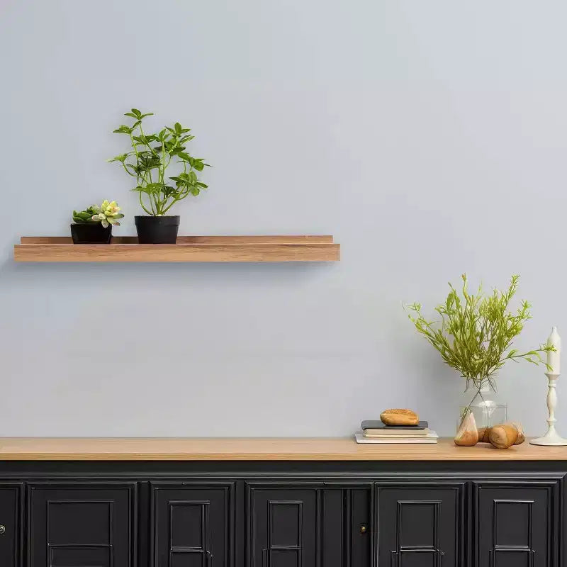 Kiera Grace 23"x4" Mensola a Muro Marrone: Scaffale Galleggiante in MDF