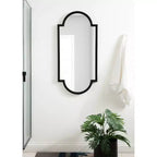 Kate & Laurel All Things Decor Specchio Decorativo da Parete Jovie Nero 20"X42"