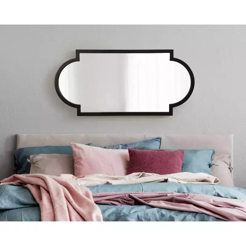 Kate & Laurel All Things Decor Specchio Decorativo da Parete Jovie Nero 20"X42"