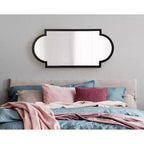 Kate & Laurel All Things Decor Specchio Decorativo da Parete Jovie Nero 20"X42"