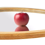 WallBeyond 19,5"x30,5" Specchio da parete con ciottoli Marrone Noce
