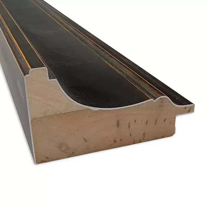 Specchio da porta in legno Villa non smussato 20"x54" bronzo anticato