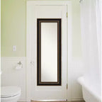 Specchio da porta in legno Villa non smussato 20"x54" bronzo anticato