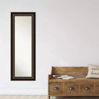 Specchio da porta in legno Villa non smussato 20"x54" bronzo anticato