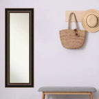 Specchio da porta in legno Villa non smussato 20"x54" bronzo anticato