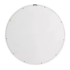 Specchio da parete rotondo Brewster 30" con cornice intagliata bianca: Finitura effetto anticato, Nessun montaggio richiesto