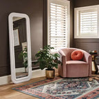 Specchio da pavimento testurizzato 25"x65" Bianco - Threshold™