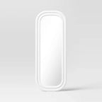 Specchio da pavimento testurizzato 25"x65" Bianco - Threshold™