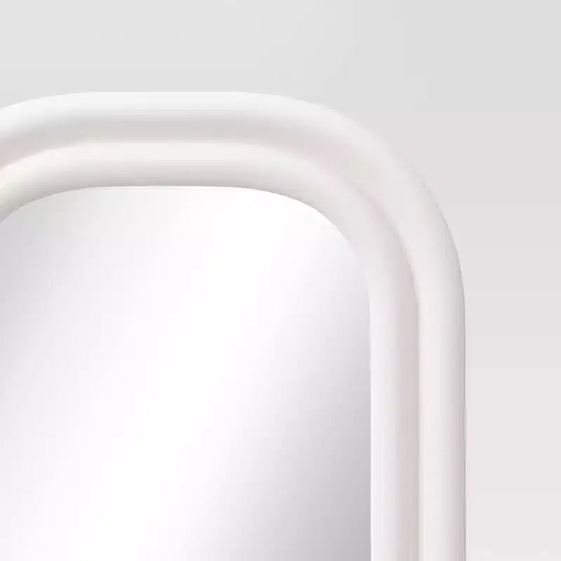 Specchio da pavimento testurizzato 25"x65" Bianco - Threshold™