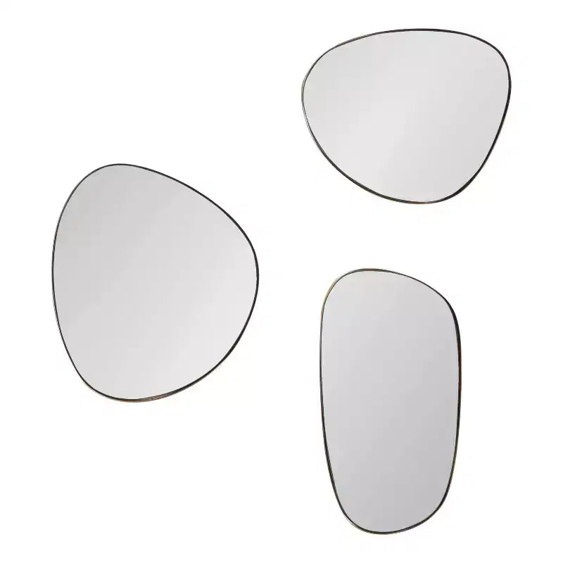 Kate & Laurel All Things Decor (Set di 3) Specchi Rollo in metallo dorato