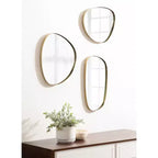 Kate & Laurel All Things Decor (Set di 3) Specchi Rollo in metallo dorato