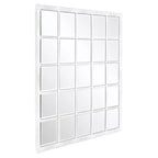 Specchio da parete superiore smussato con cornice in metallo Howard Elliott 38"x34"