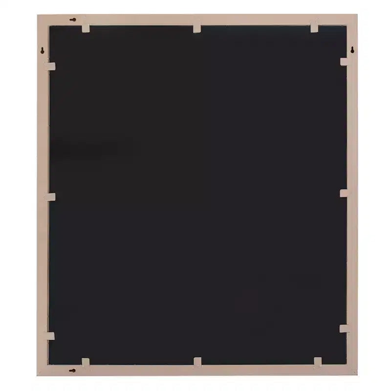 Specchio da parete superiore smussato con cornice in metallo Howard Elliott 38"x34"