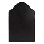 Howard Elliott 51"x34" Specchio Arco Windsor Nero Opaco: Elegante Cornice in Poliuretano, Nessun Montaggio, Montaggio a Parete