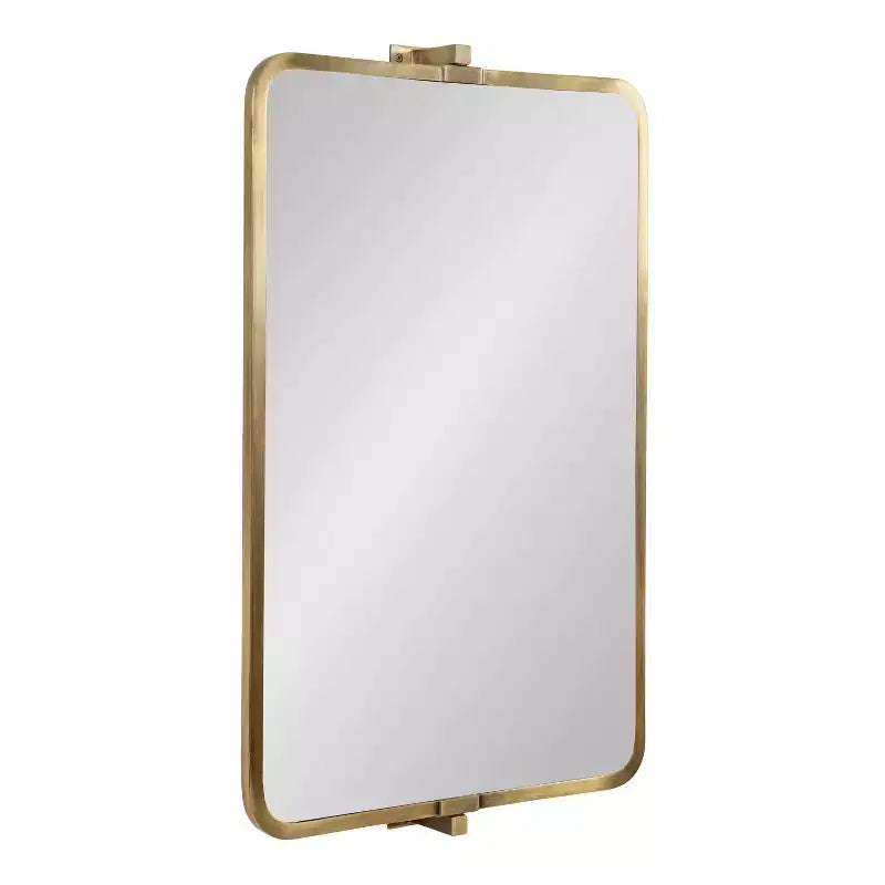 Kate & Laurel All Things Decor 20"X32" Elijah Pivot Wall Mirror Gold