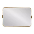 Kate & Laurel All Things Decor Specchio da parete girevole Elijah 20"x32", oro